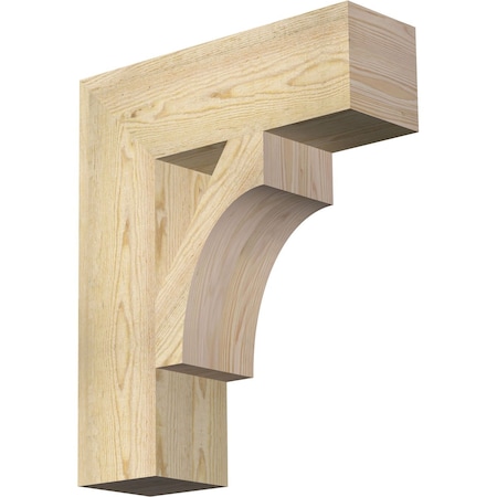 Ekena Millwork Westlake Block Rough Sawn Bracket, Douglas Fir, 6"W x 20"D x 24"H BKT06X20X24WTL05RDF